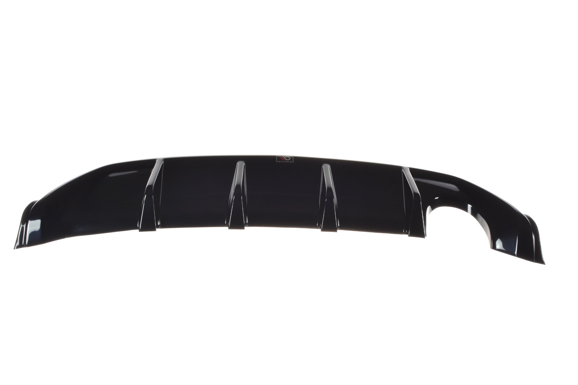 Diffusor Heck Ansatz für Ford Fiesta ST Mk6 schwarz Hochglanz
