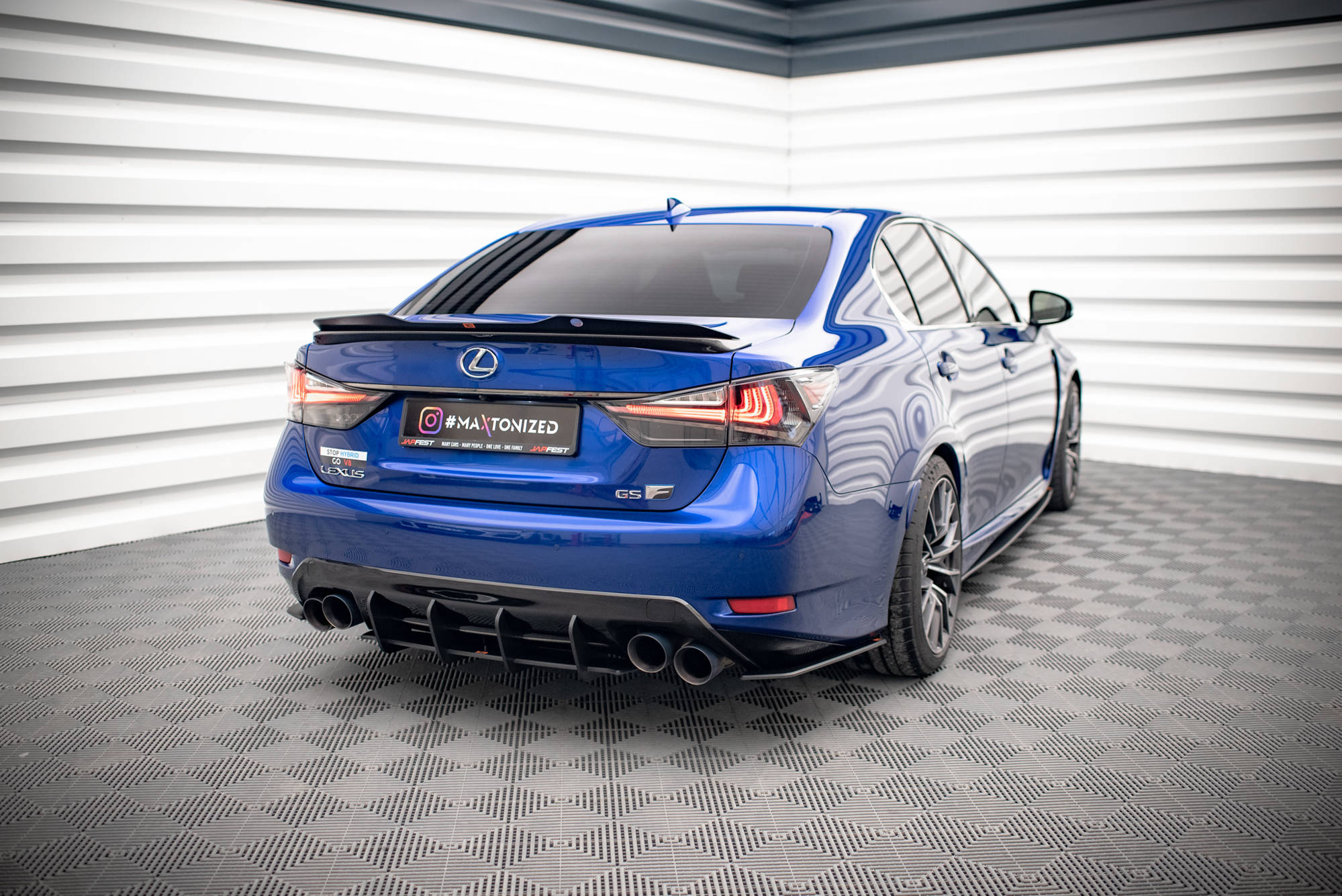 Street Pro Heckschürze Heck Ansatz Diffusor passend für Lexus GS F Mk4 FL