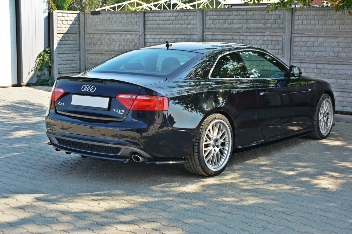 Heckansatz Audi A5 Coupe / Sportback S-Line 8T DTM LOOK schwarz Hochglanz