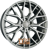 2DRV by WHEELWORLD WH37 Daytona Grau Hochglanzpoliert (DGP+) Einteilig 19 Zoll