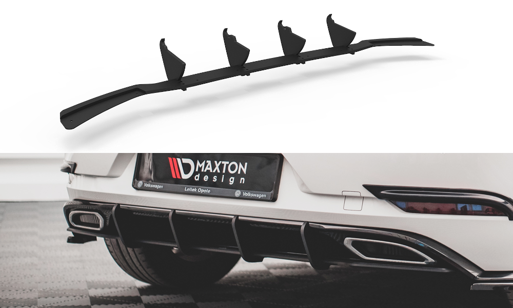 Street Pro Heckschürze Heck Ansatz Diffusor passend für VW Golf R-Line Mk 7 FL