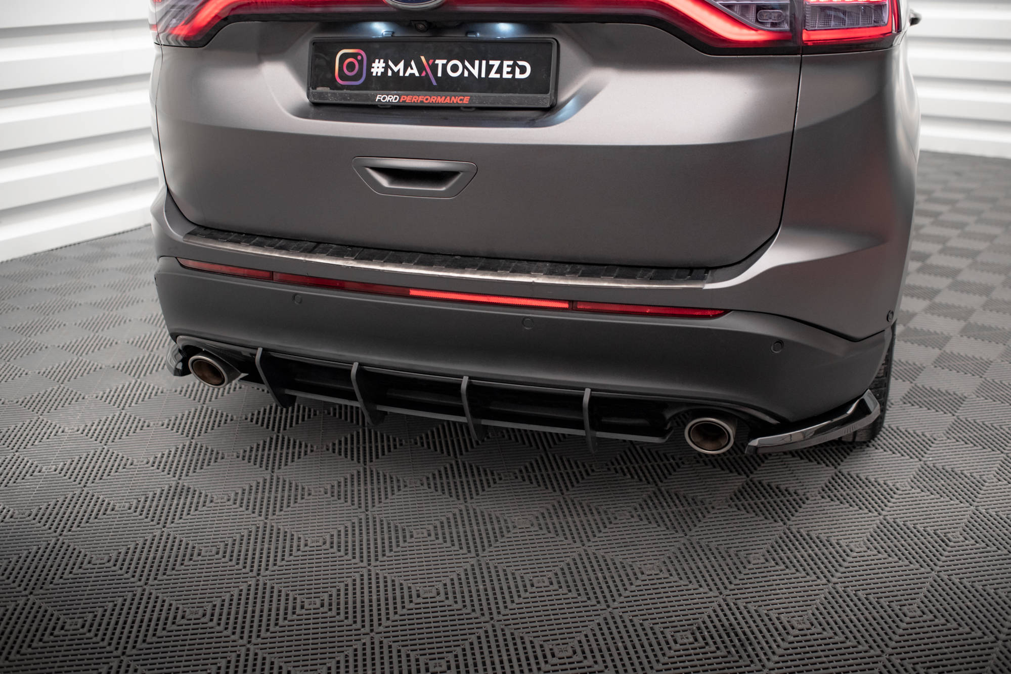 Street Pro Heckschürze Heck Ansatz Diffusor passend für Ford Edge Mk2