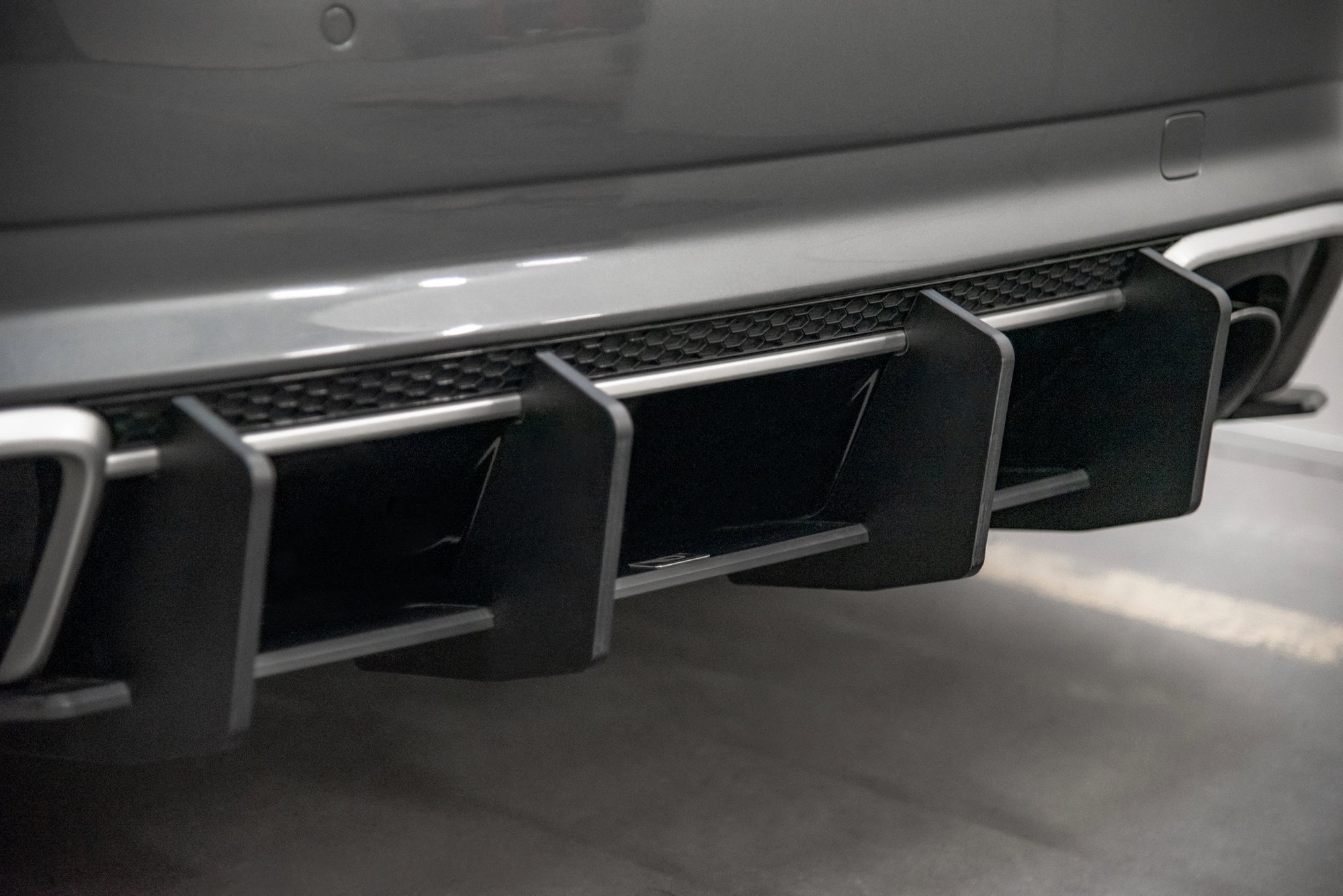 Street Pro Heckschürze Heck Ansatz Diffusor V.2 passend für Audi RS3 8V Sportback schwarz-rot