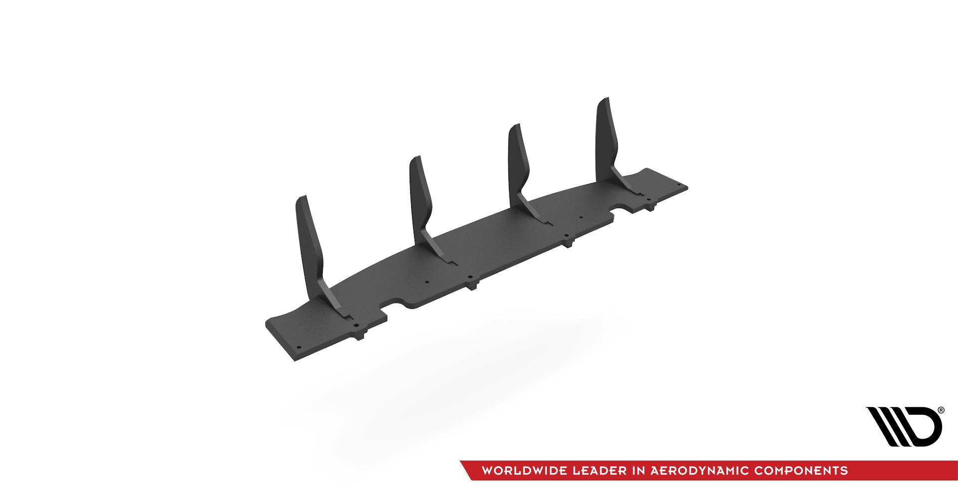 Heckansatz Diffusor passend für Infiniti Q60 S Mk2 schwarz-rot