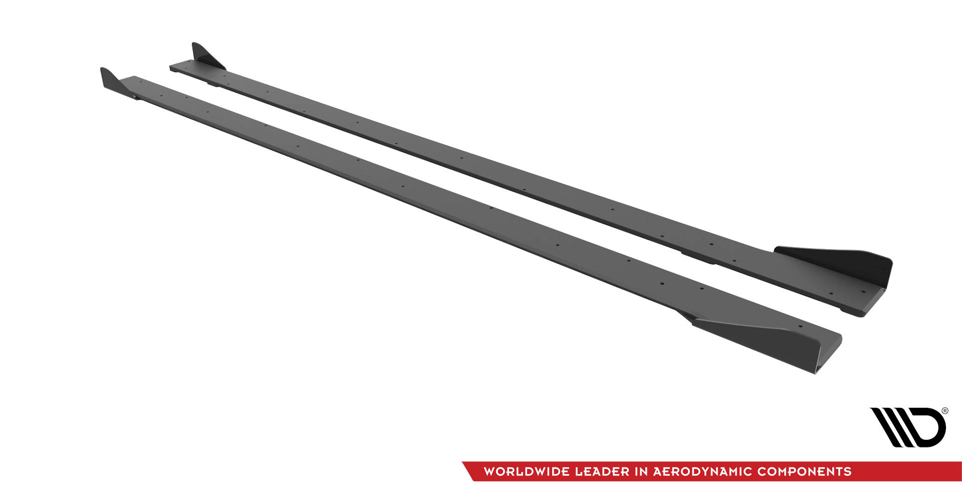 Street Pro Seitenschweller Leisten + Flaps passend für VW Golf R Mk7 schwarz Hochglanz