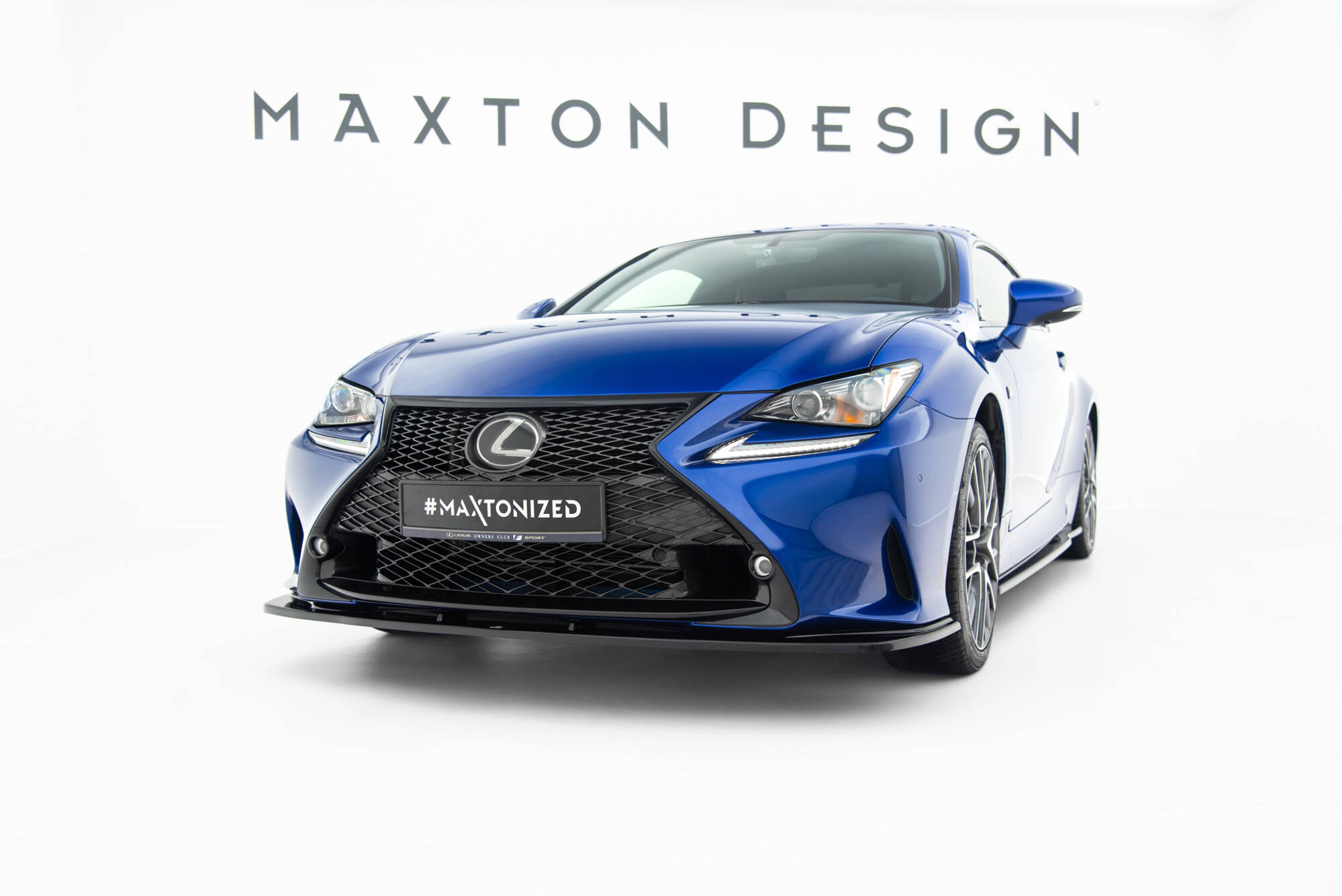 Front Ansatz V.1 für Lexus RC Mk1 schwarz Hochglanz