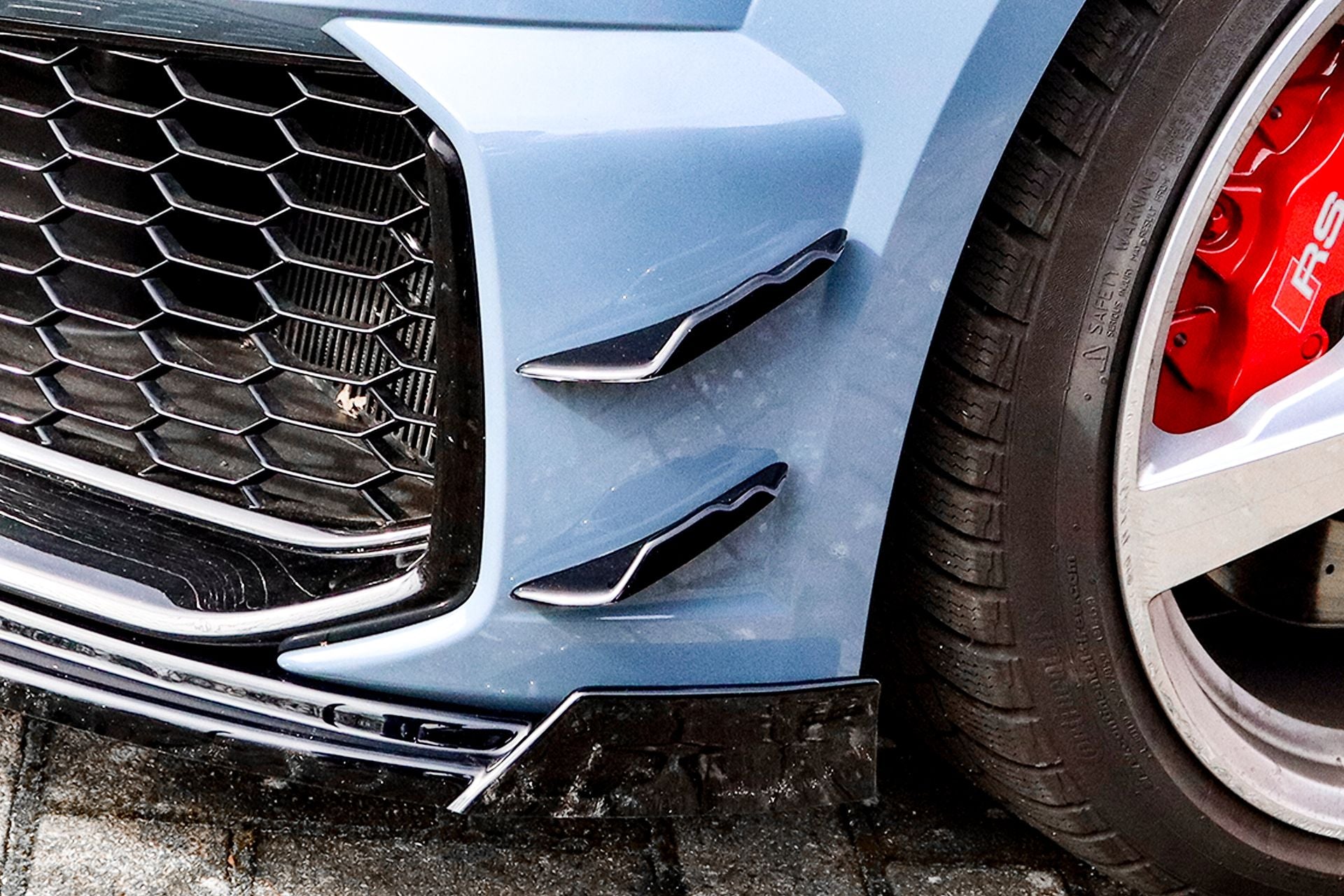 Spoilerflaps aus ABS für Audi TT RS 8S Facelift (Schwarz Matt)