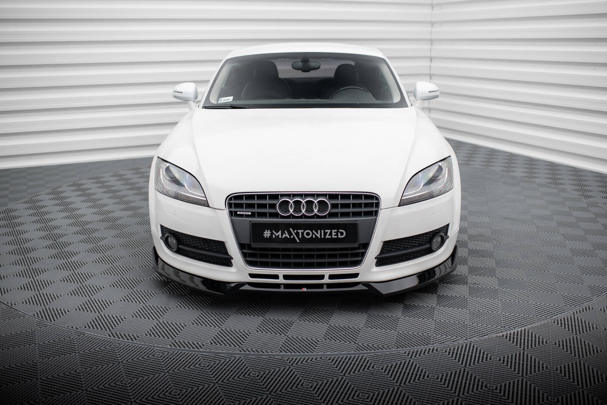 Street+ Spoilerlippe Front Ansatz V.3 passend für Audi TT 8J schwarz Hochglanz