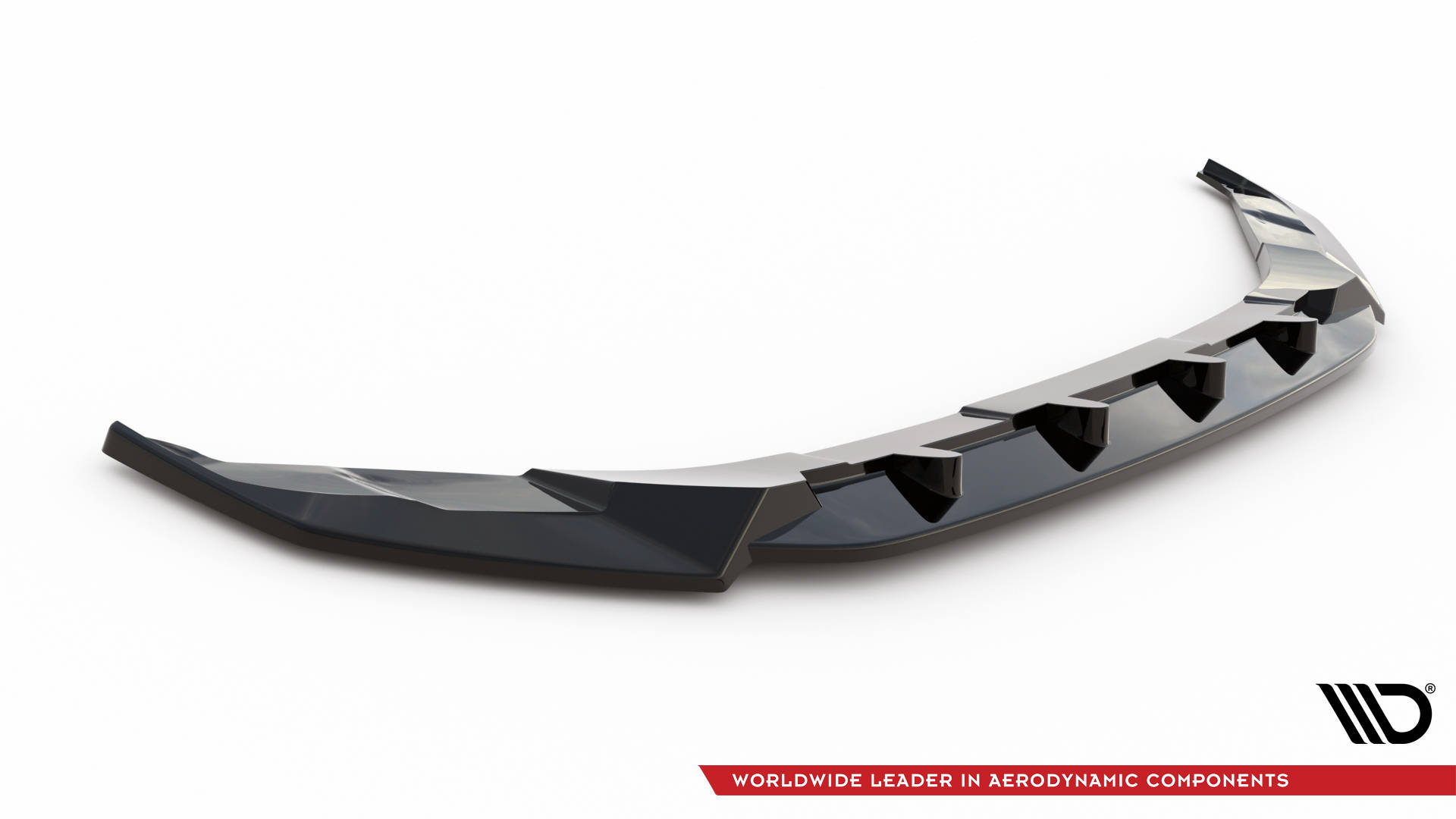 Street+ Spoilerlippe Front Ansatz V.1 passend für VW Atlas Cross Sport schwarz Hochglanz
