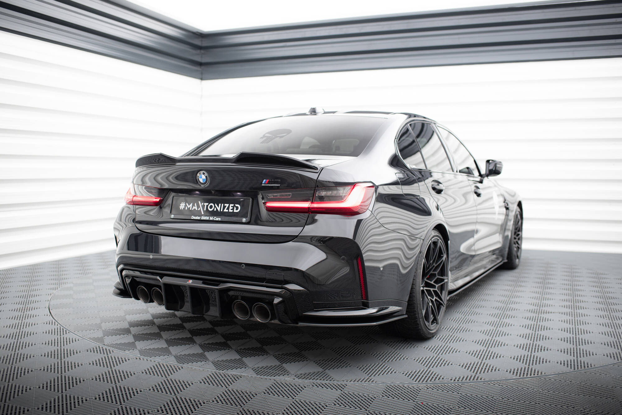 Street Pro Heck Ansatz Flaps V.2 passend für BMW M3 G80 rot
