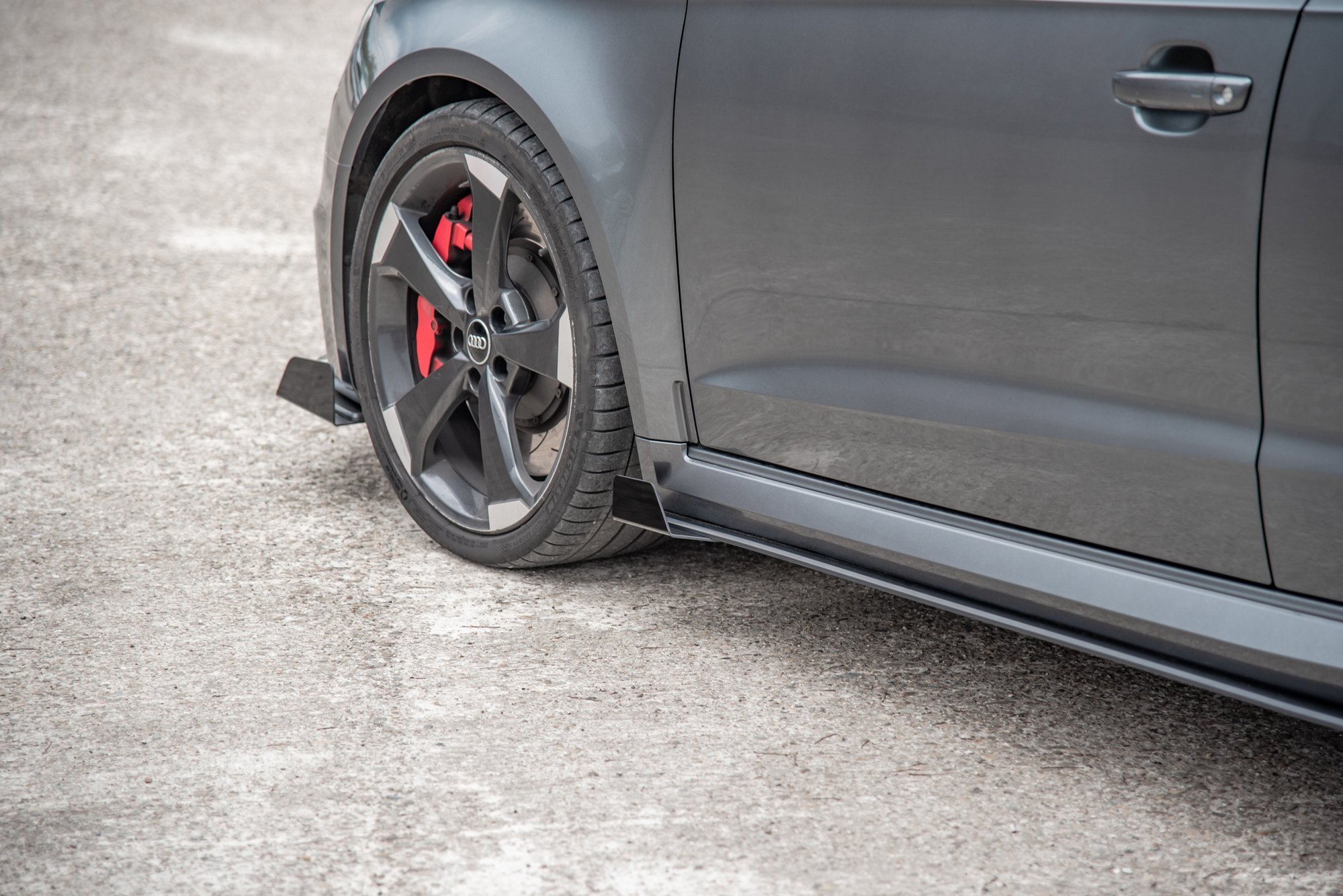 Seitenschweller Flaps für Audi RS3 8V Sportback schwarz Hochglanz
