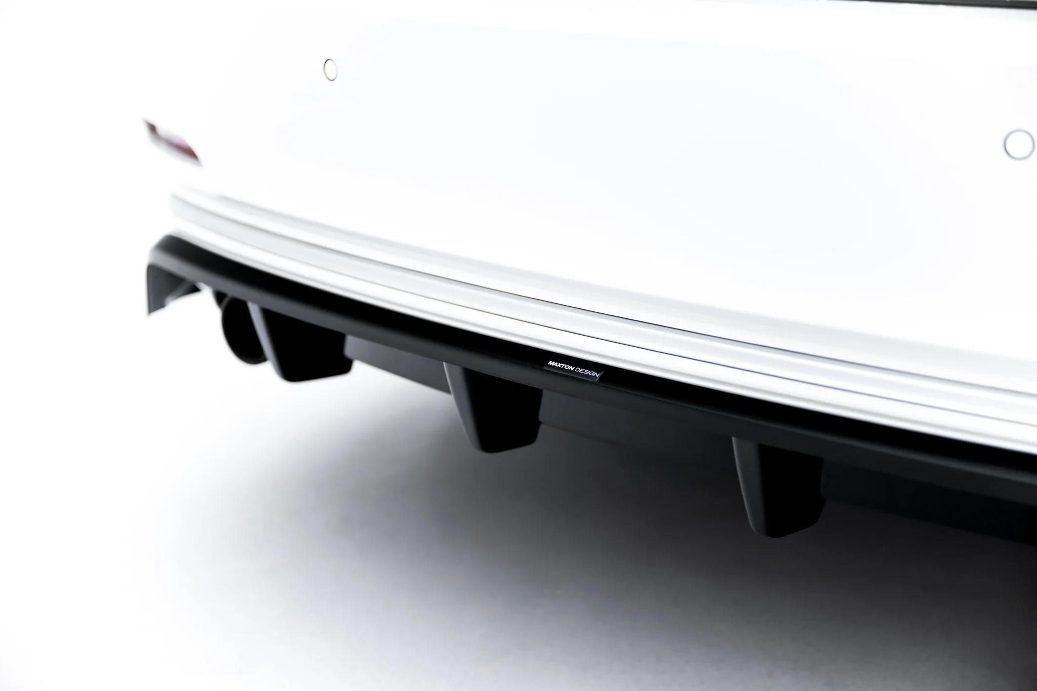 Diffusor Heckansatz passend für BMW 3er Sportline Limousine / Touring F30 / F31 schwarz Hochglanz