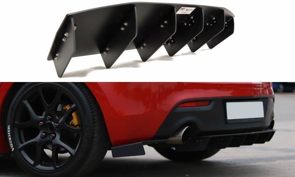 Diffusor Heck Ansatz für Heckschürze für MAZDA 3 MK2 MPS