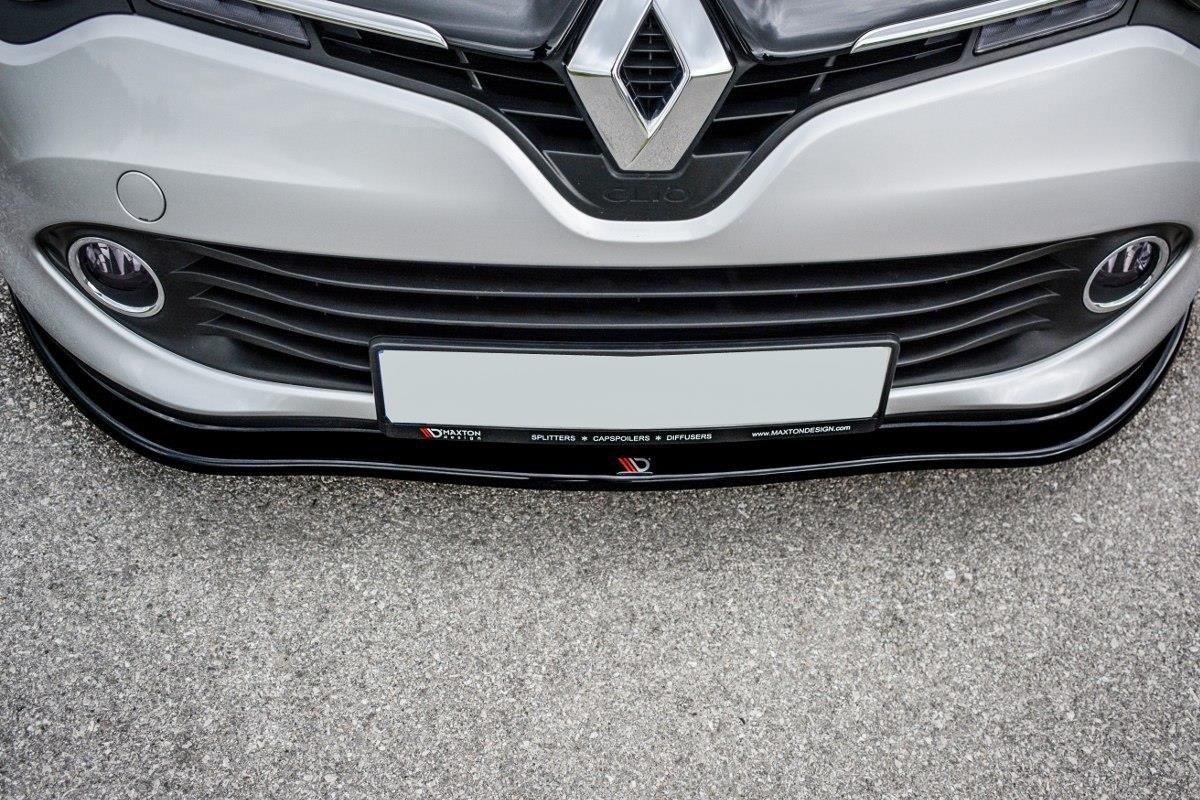 Front Ansatz V.1 für Renault Clio Mk4 schwarz Hochglanz