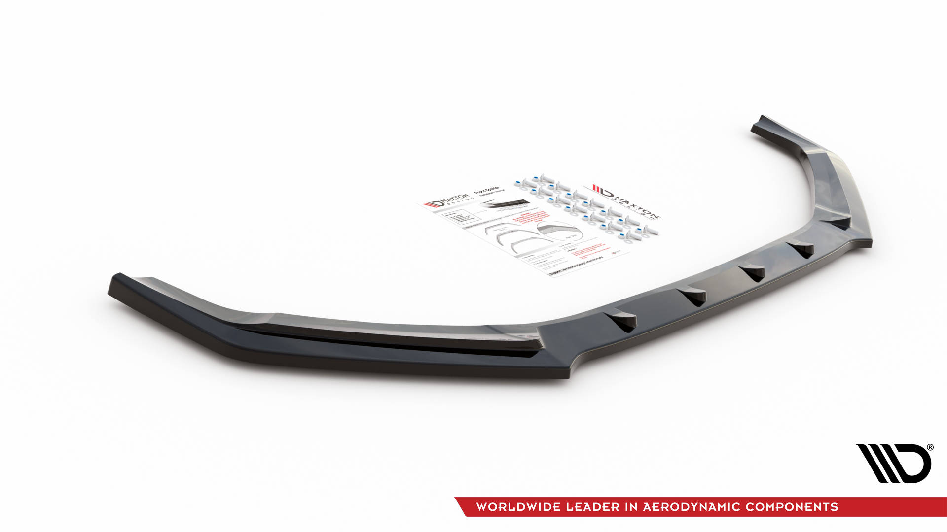Street+ Spoilerlippe Front Ansatz V.1 passend für Hyundai I20 N Mk3 schwarz Hochglanz