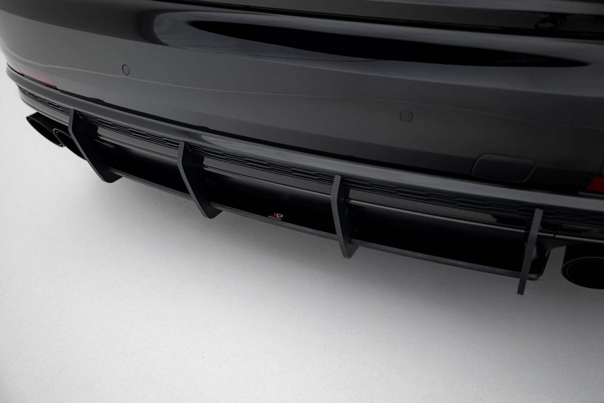 Street Pro Heckschürze Heck Ansatz Diffusor passend für Audi S8 D5 rot