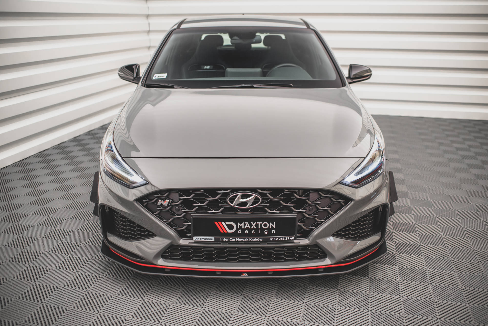 Stoßstangen Flaps Wings vorne Canards passend für Hyundai I30 N / I30 N-Line Hatchback/Fastback Mk3 FL