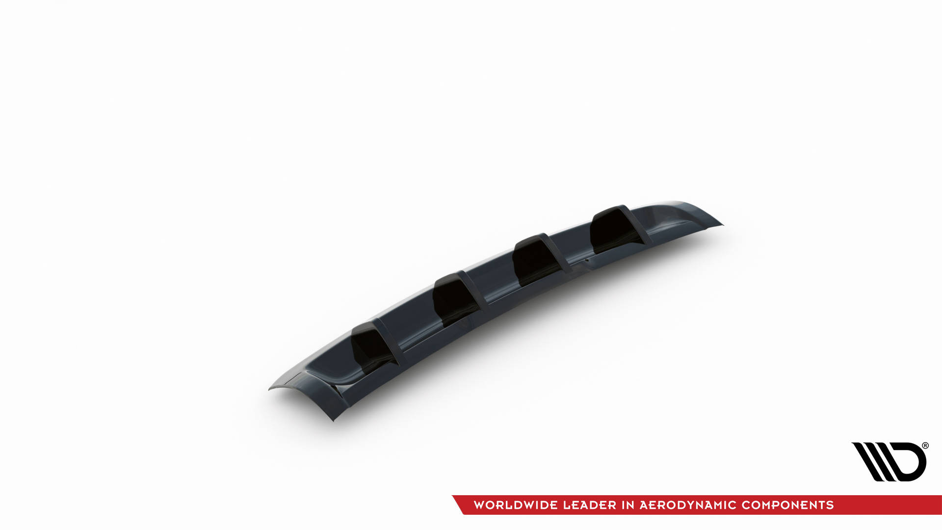 Street+ Heck Ansatz Diffusor passend für Porsche Cayenne Turbo / Standard Mk2 schwarz Hochglanz