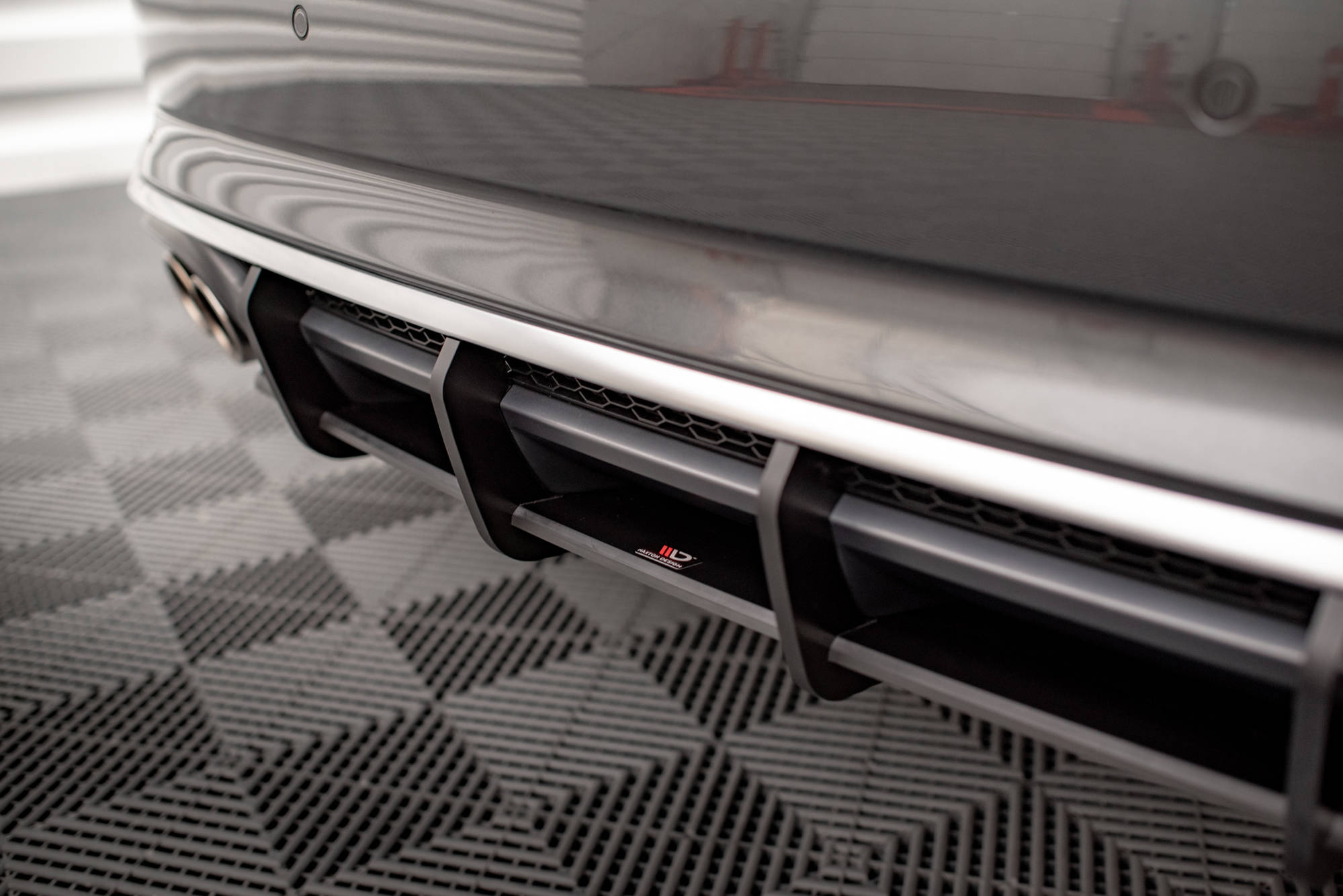 Street Pro Heckschürze Heck Ansatz Diffusor passend für Audi S5 Coupe / Sportback F5