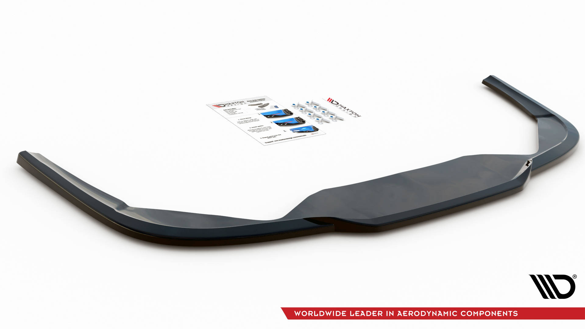 Street+ Mittlerer Diffusor Heck Ansatz passend für Peugeot 508 GT Mk1 FL schwarz Hochglanz