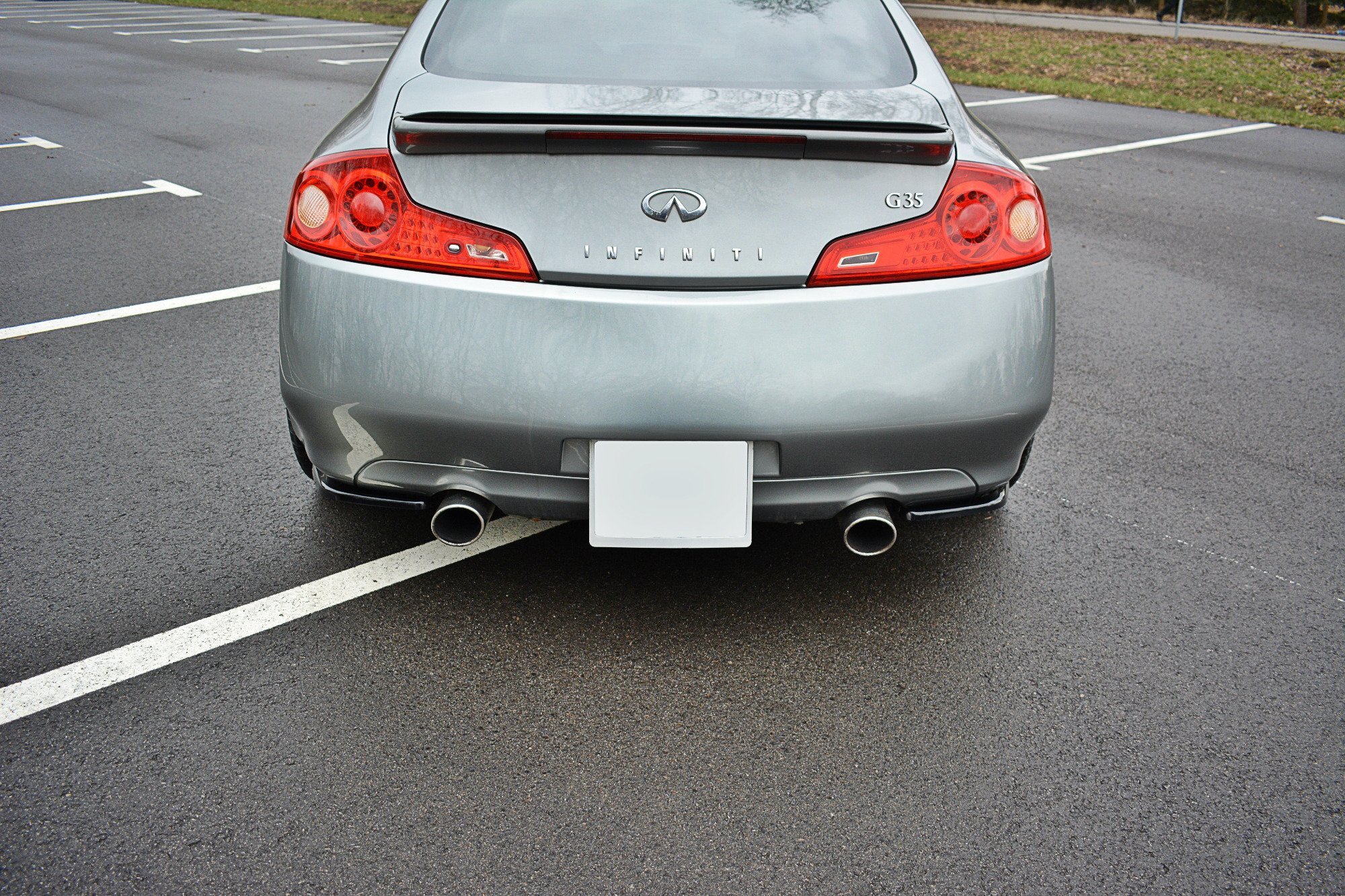 Diffusor Flaps passend für INFINITI G35 Coupe schwarz Hochglanz