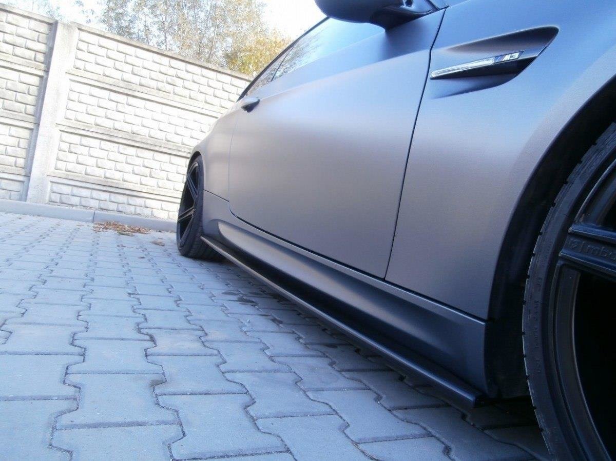 Street+ Seitenschweller Leisten passend für BMW M3 E92 / Cabrio E93 schwarz Hochglanz