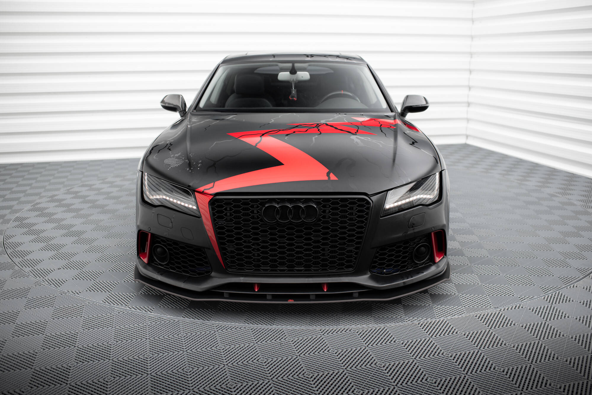 Street Pro Spoilerlippe Front Ansatz passend für Audi A7 RS7 Look C7