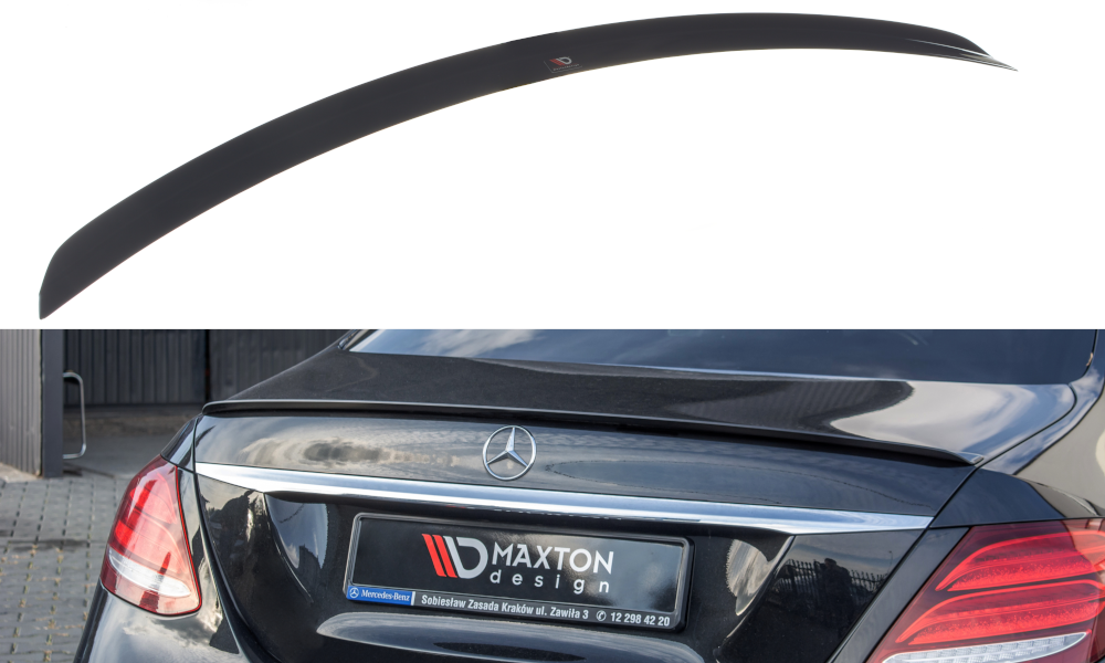 Spoiler CAP für Mercedes-Benz E Limousine W213 AMG-Line schwarz Hochglanz