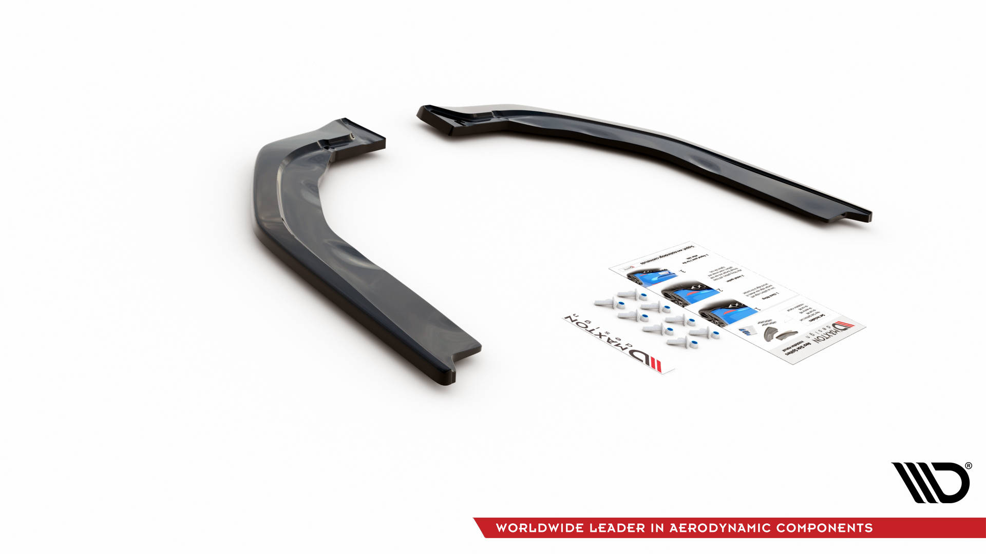 Street+ Heck Ansatz Flaps V.2 passend für BMW M3 Limousine / Touring G80 / G81 schwarz Hochglanz