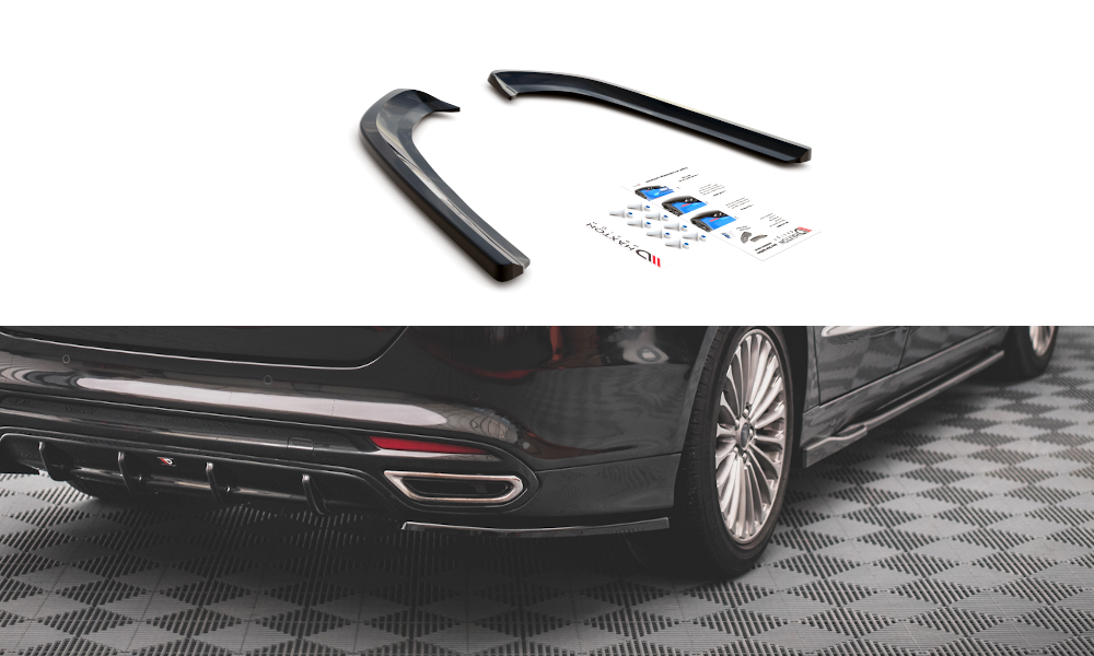 Street+ Heck Ansatz Flaps passend für Ford Mondeo Mk5 schwarz Hochglanz