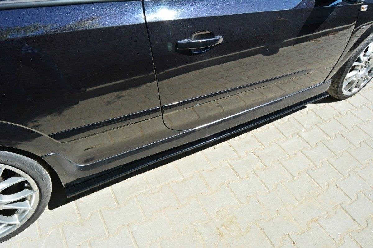 Street+ Seitenschweller Leisten passend für Opel Astra H FOR OPC / VXR schwarz Hochglanz