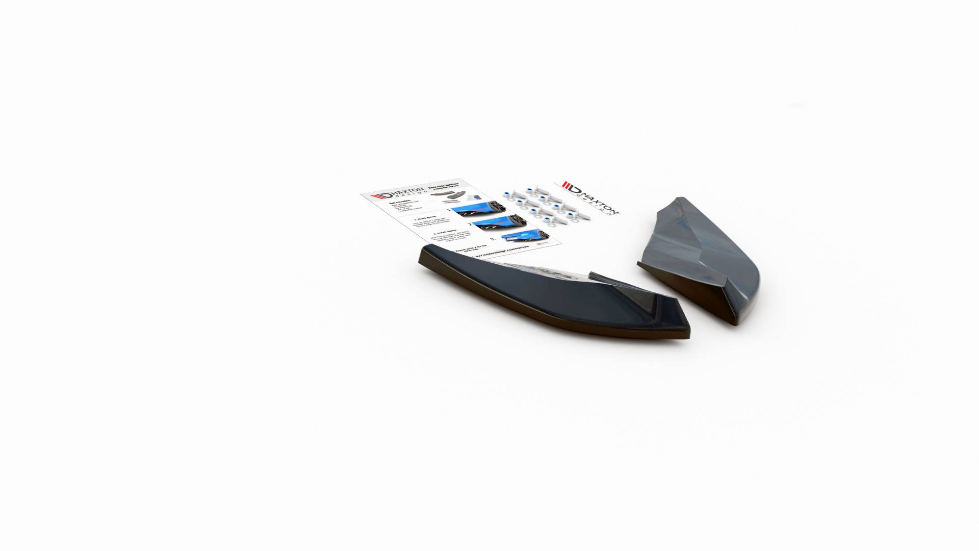 Diffusor Flaps passend für CUPRA Ateca Mk1 / Mk1 FL schwarz Hochglanz