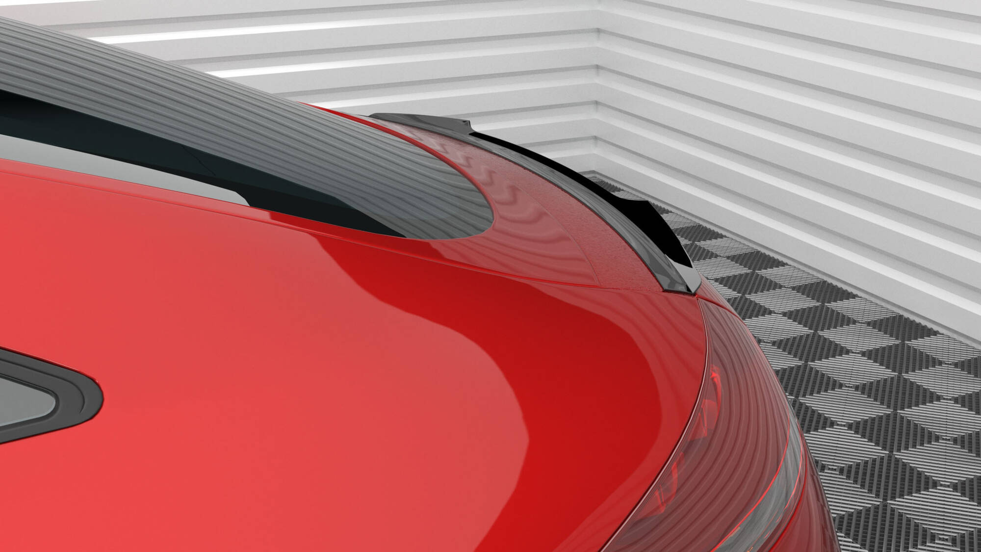 Heck Spoiler Aufsatz Abrisskante passend für Audi TT 8J schwarz Hochglanz