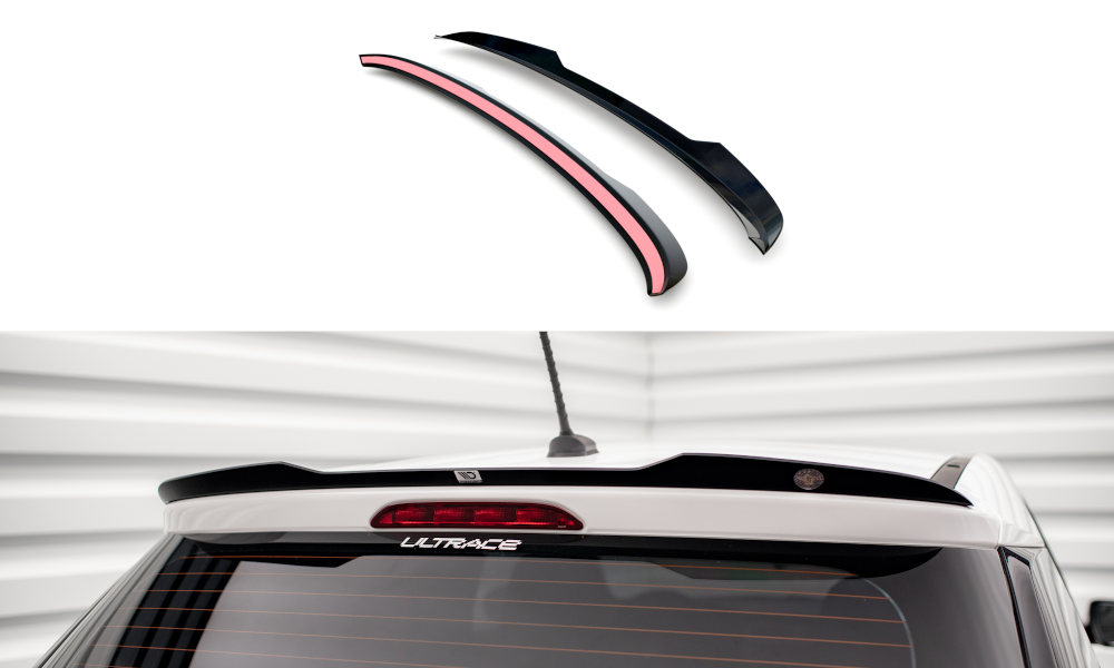 Heck Spoiler Aufsatz Abrisskante passend für Hyundai I20 Mk2 FL schwarz Hochglanz