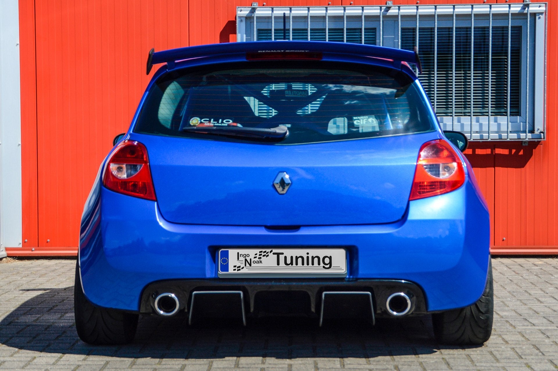 Bodykit für Renault Clio 3 RS Phase 2 Bj.2008-2014 (Schwarz Matt)