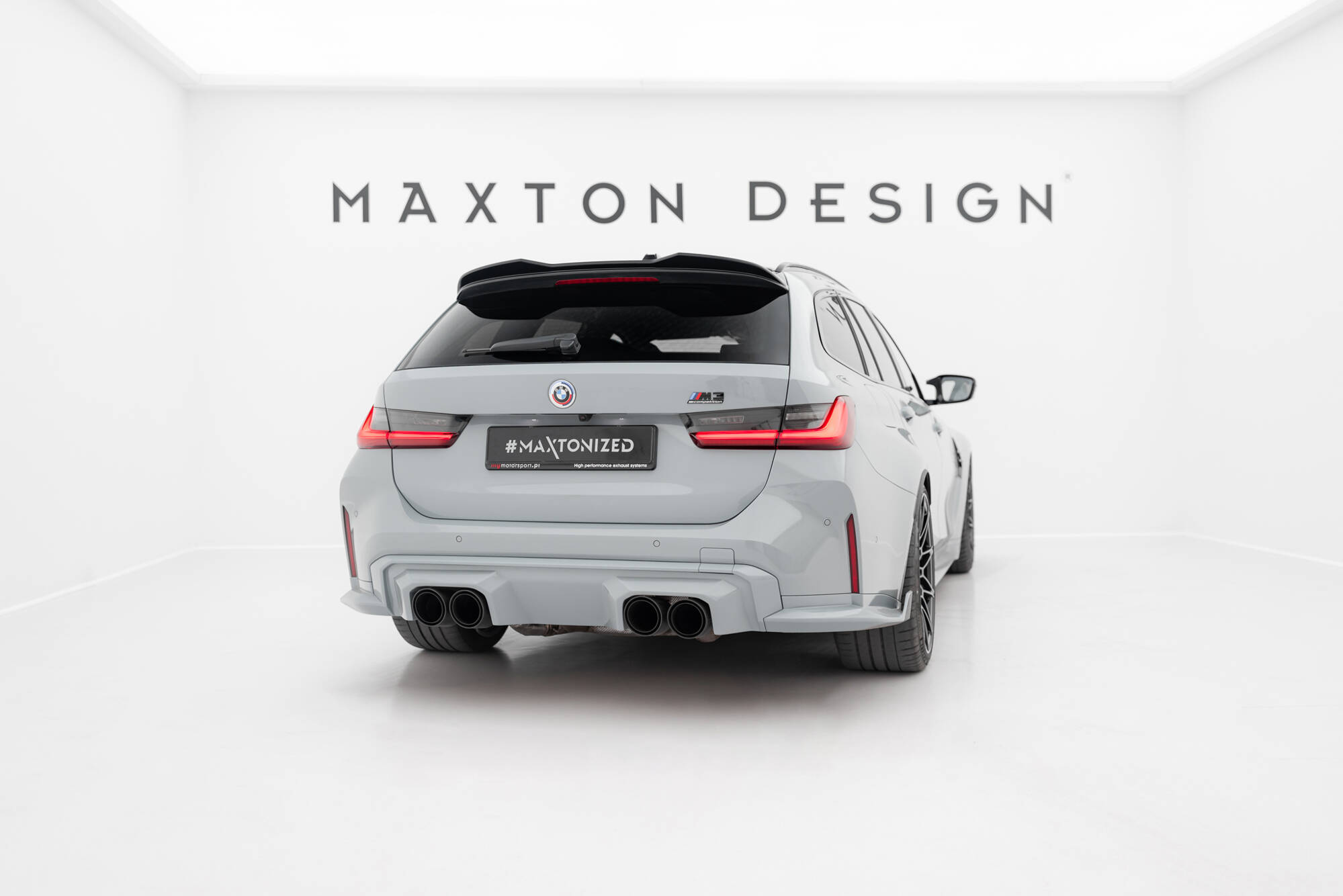 Heck Spoiler Aufsatz Abrisskante 3D passend für BMW 3er Standard / M340 / M-Paket / M3 Touring G21 / G81 schwarz Hochglanz