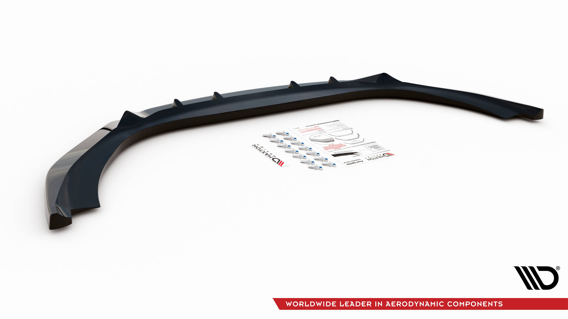 Frontlippe V.1 passend für Maserati Ghibli Mk3 schwarz Hochglanz