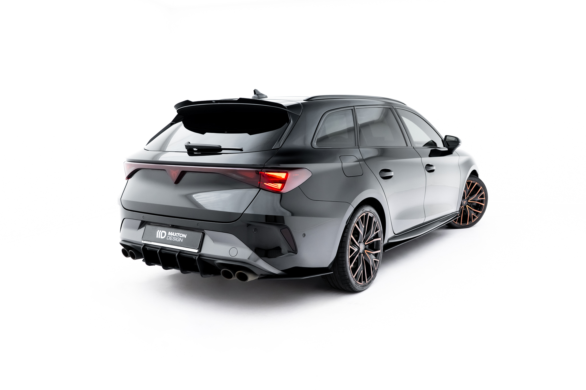 Diffusor Flaps passend für CUPRA Leon ST Mk1 FL roter Kern
