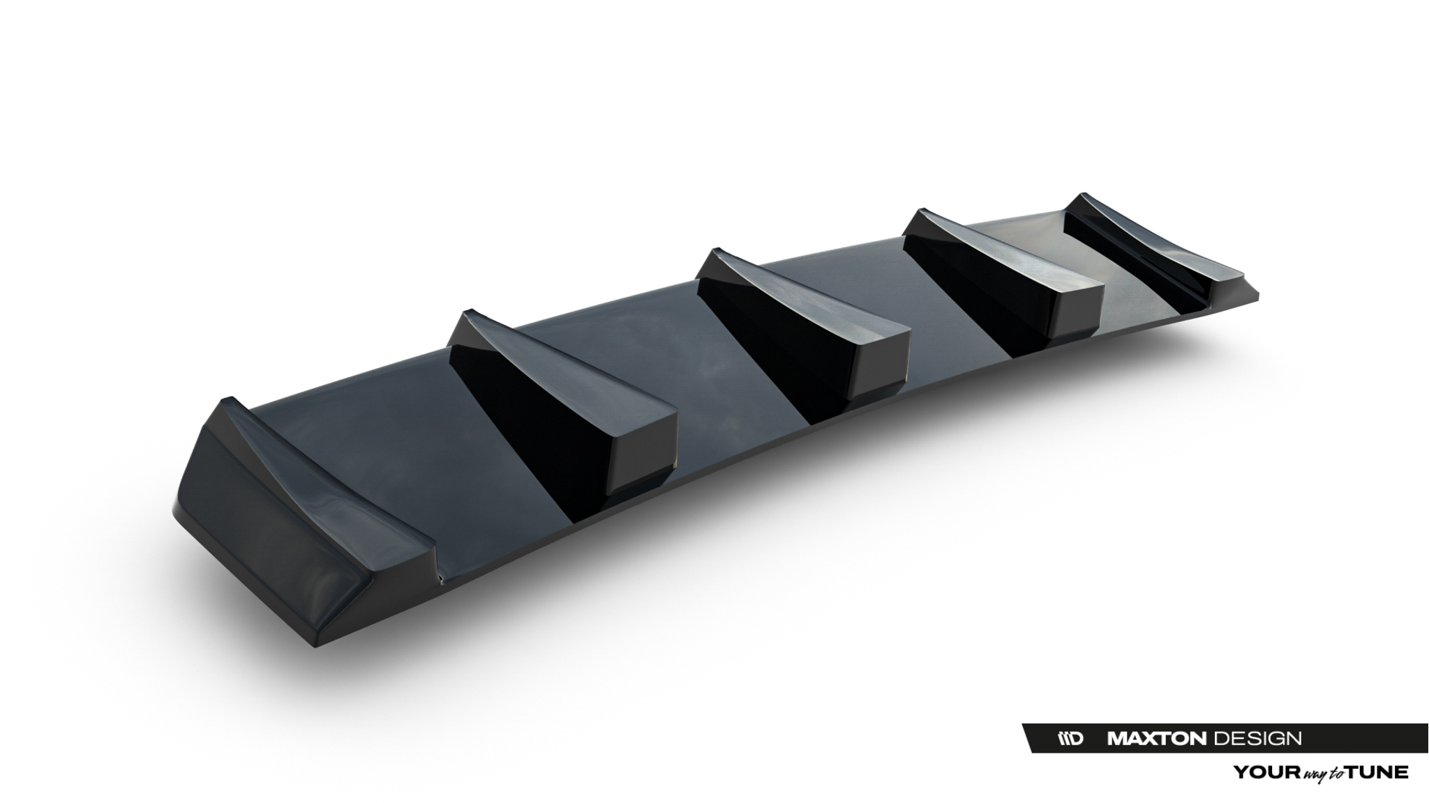 Diffusor Heckansatz passend für Lexus IS 500 Mk3 Facelift 2 XE30 schwarz Hochglanz