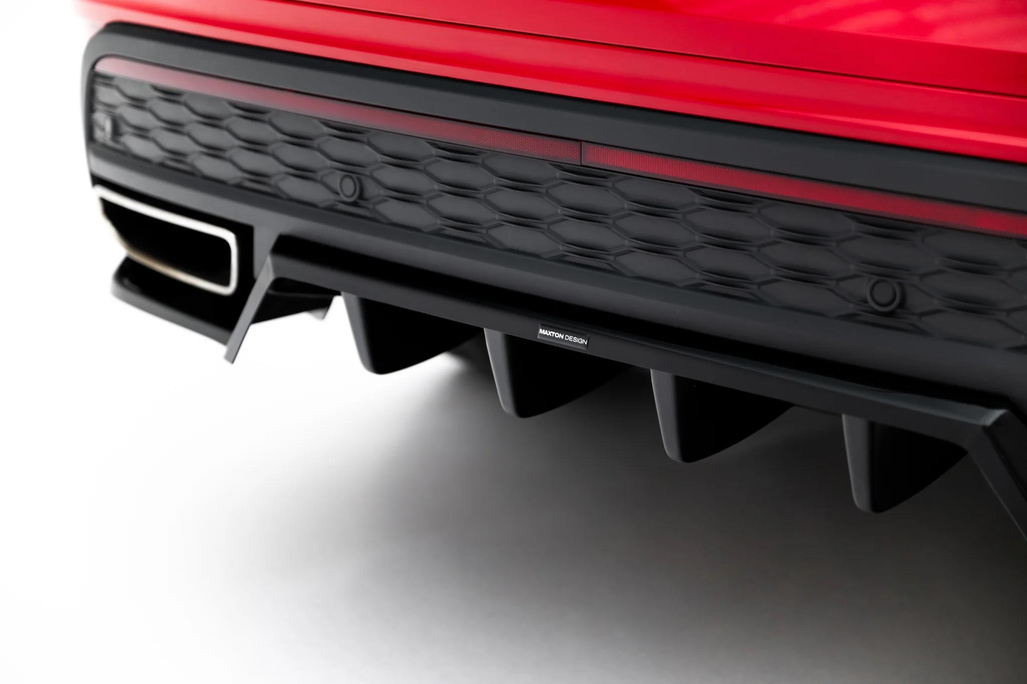 Diffusor Heckansatz passend für Skoda Kodiaq RS Mk2 schwarz Hochglanz
