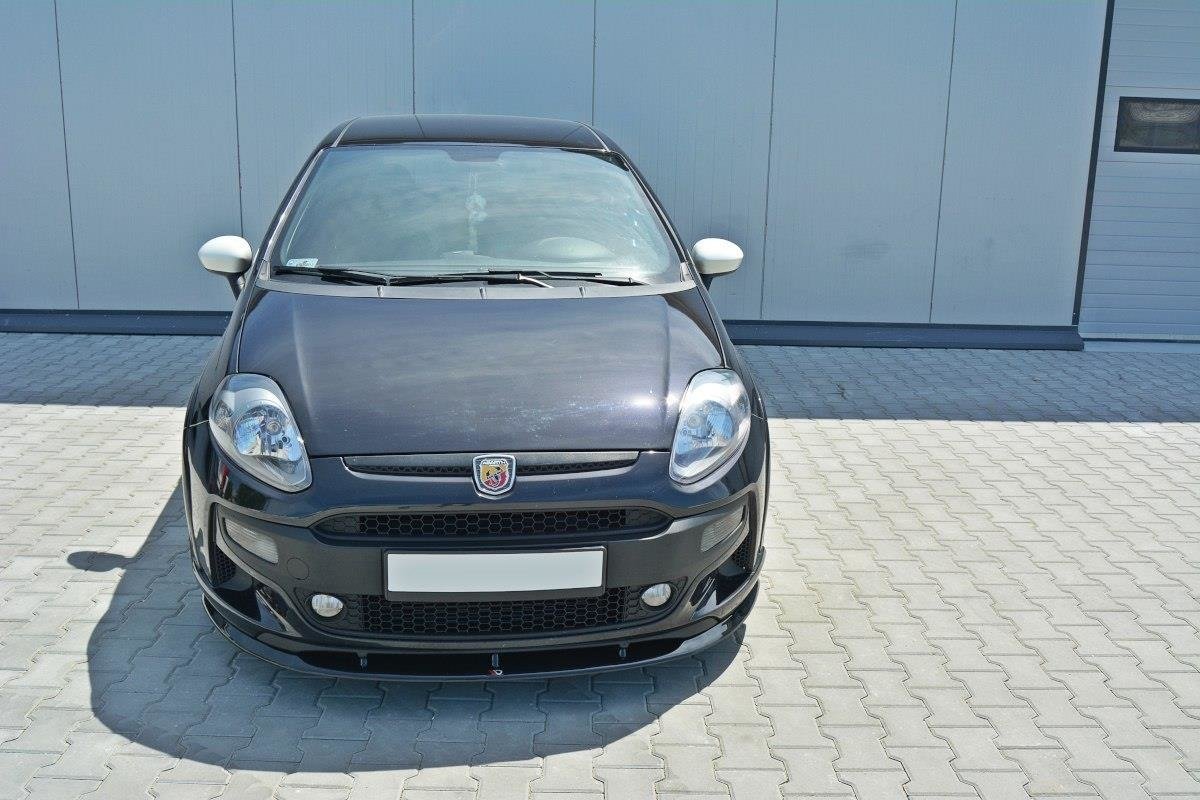 Frontlippe passend für ABARTH Punto Evo schwarz Hochglanz