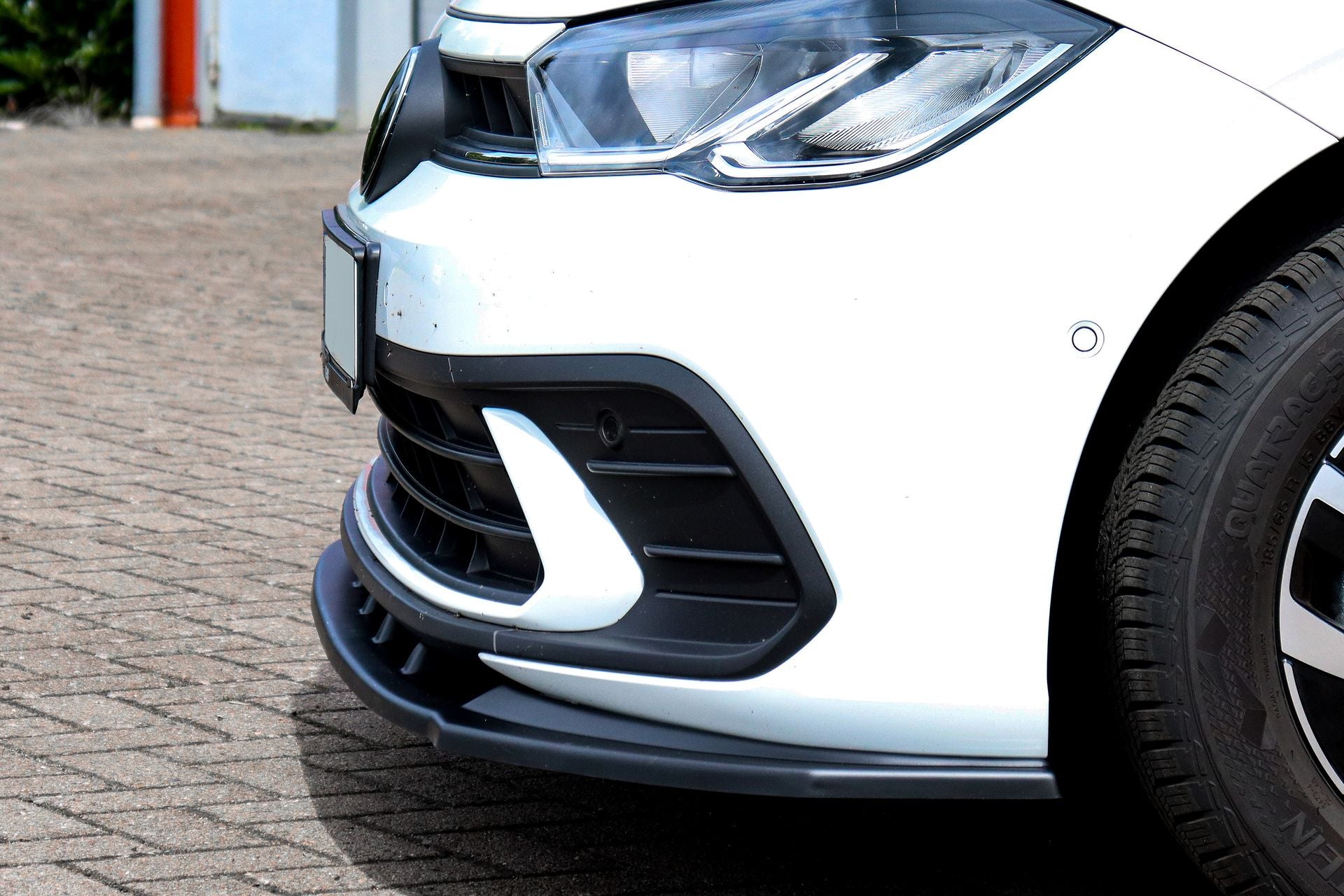 Spoilerschwert Cuplippe für VW Polo 6 2G Facelift (Schwarz Matt)