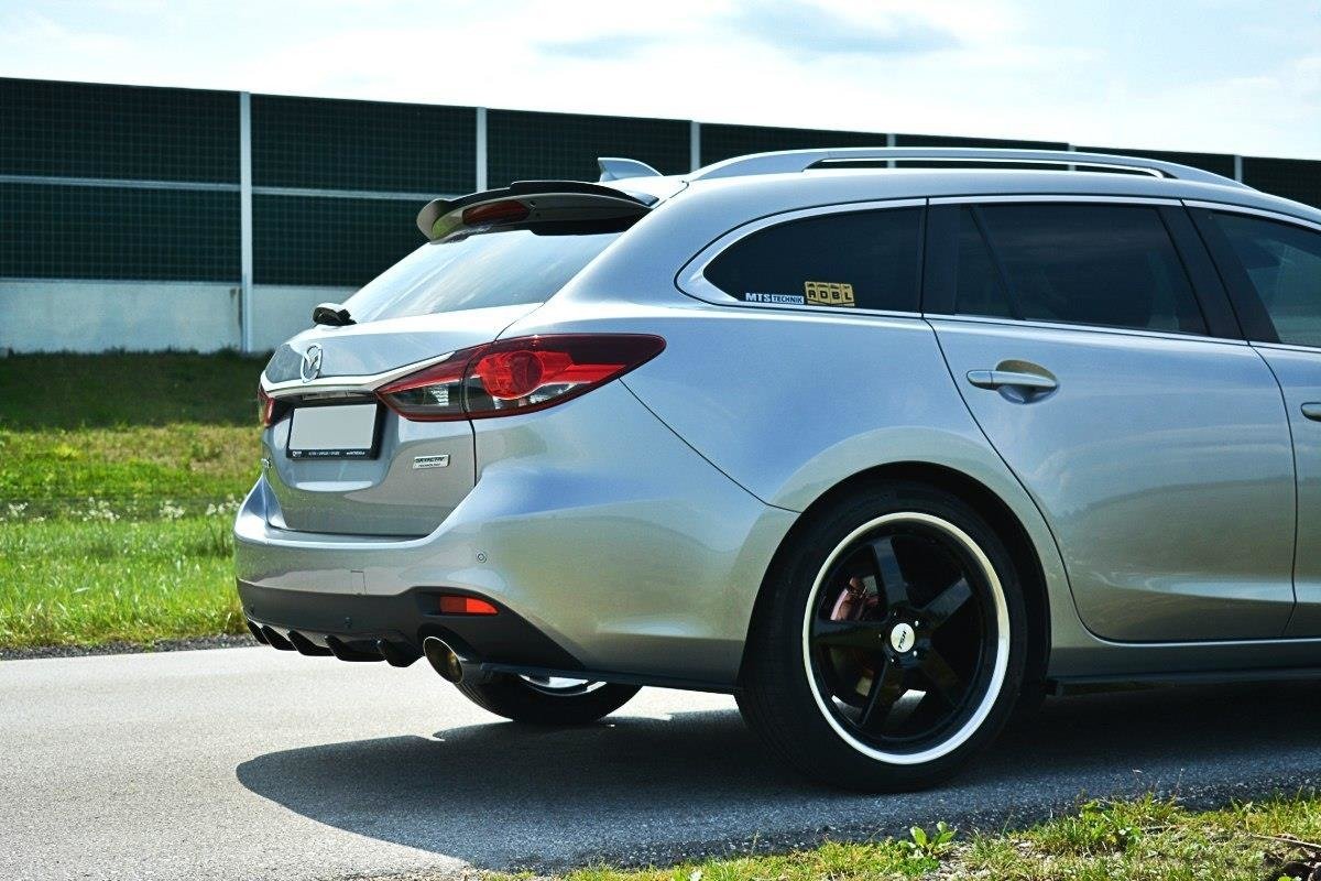 Spoiler CAP für Mazda 6 GJ Mk3 Wagon schwarz Hochglanz