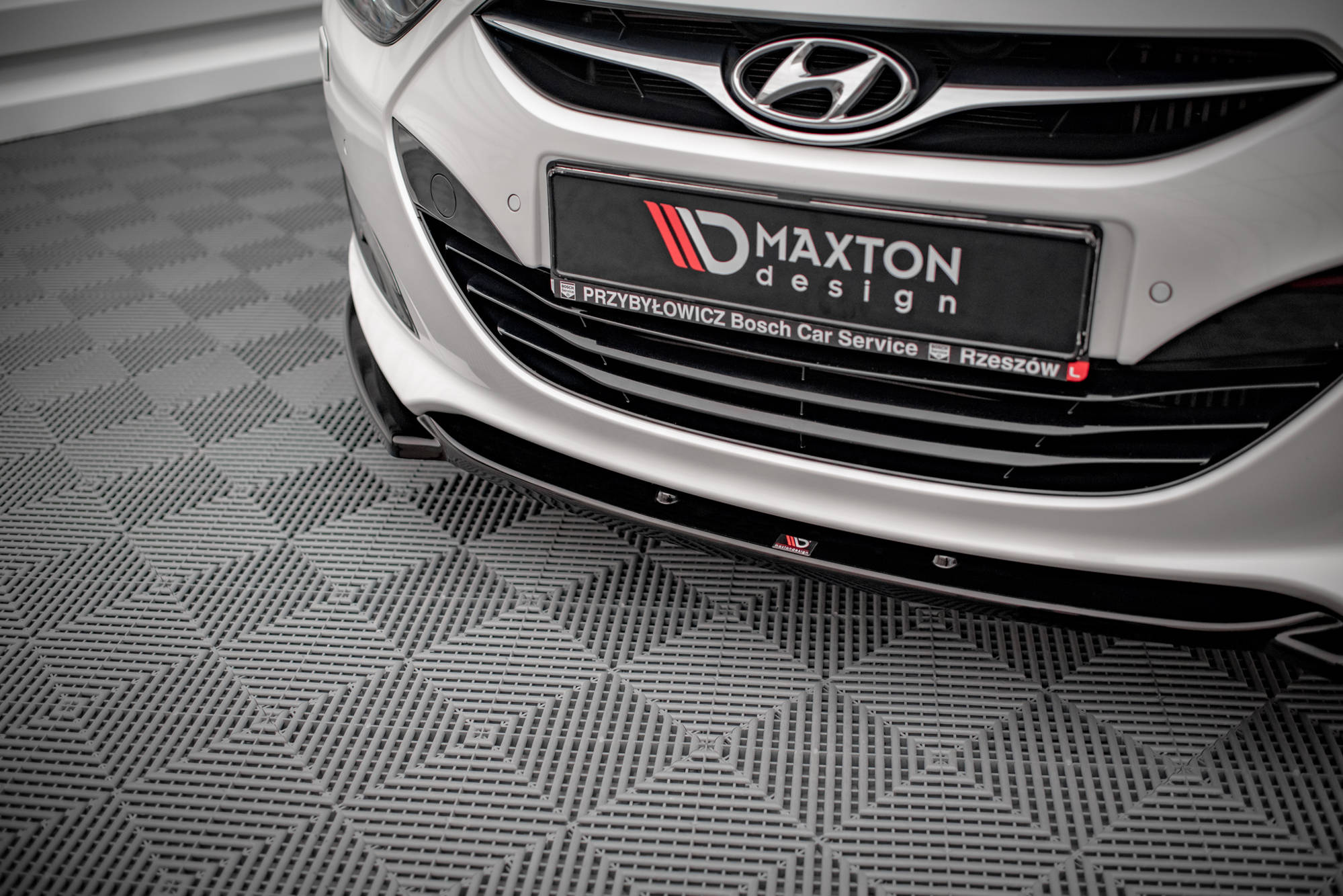 Street+ Spoilerlippe Front Ansatz passend für Hyundai I40 Mk1 schwarz Hochglanz
