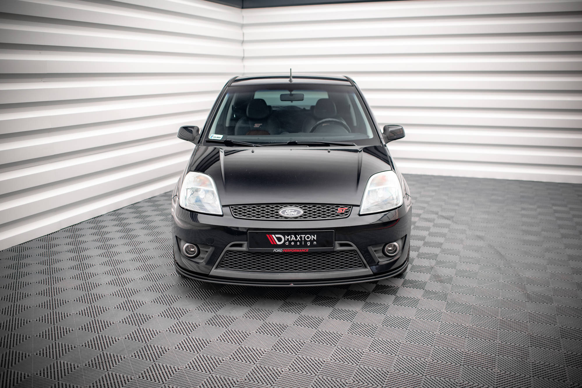 Street Pro Spoilerlippe Front Ansatz passend für Ford Fiesta ST Mk6 rot