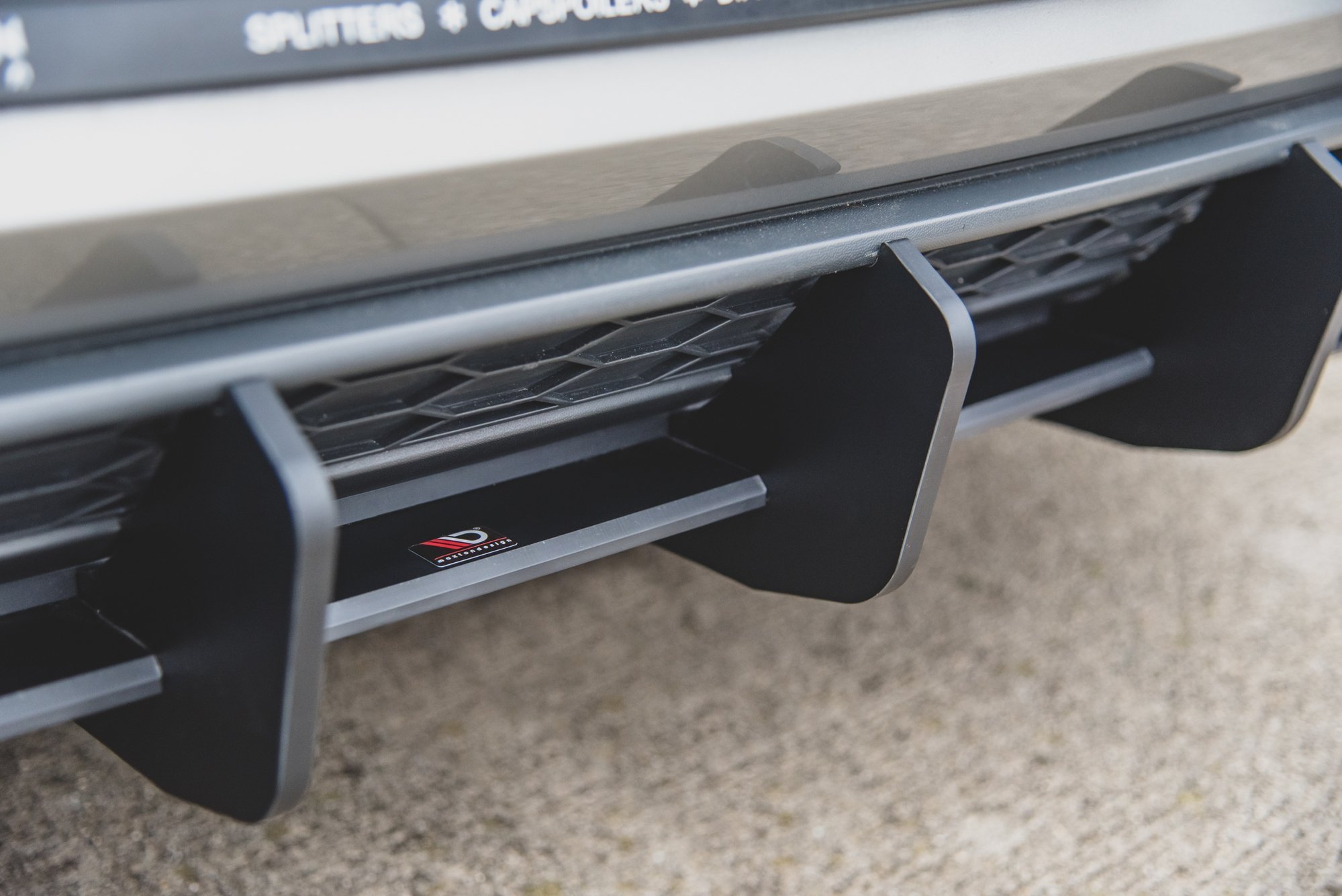 Diffusor Heck Ansatz für Heckschürze V.2 für VW Golf 7 GTI