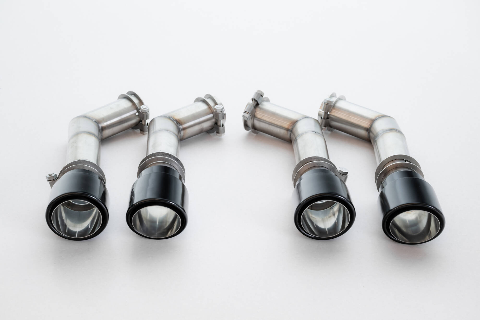 Heckansatz Diffusor V.3 + Endrohre passend für CUPRA Formentor VZ Mk1 / Mk1 FL schwarz Hochglanz