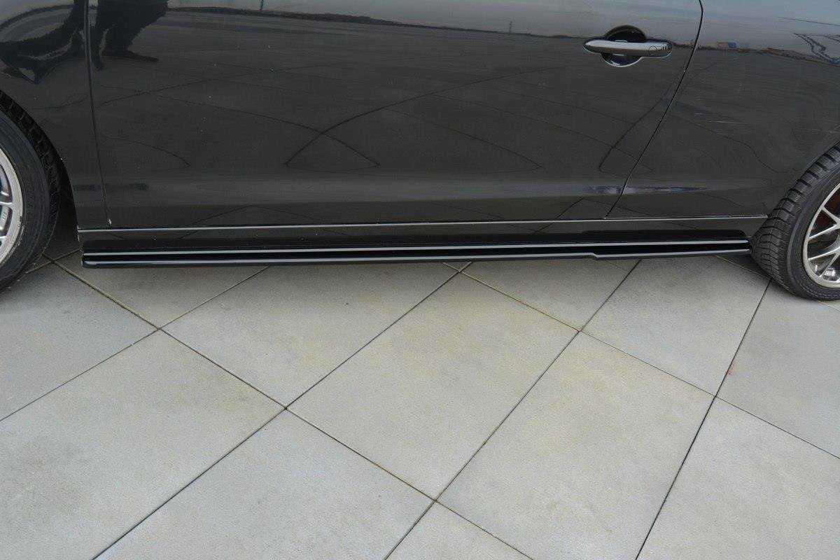 Seitenschweller Ansatz für Renault Laguna Coupe Mk3 schwarz Hochglanz