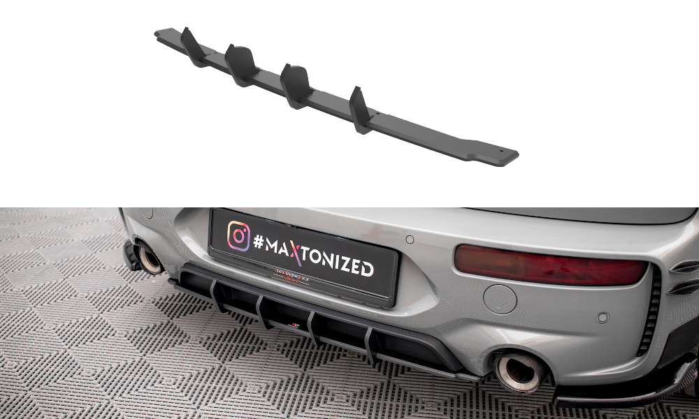 Street Pro Heckschürze Heck Ansatz Diffusor passend für Mini Cooper Clubman John Cooper Works F54 rot