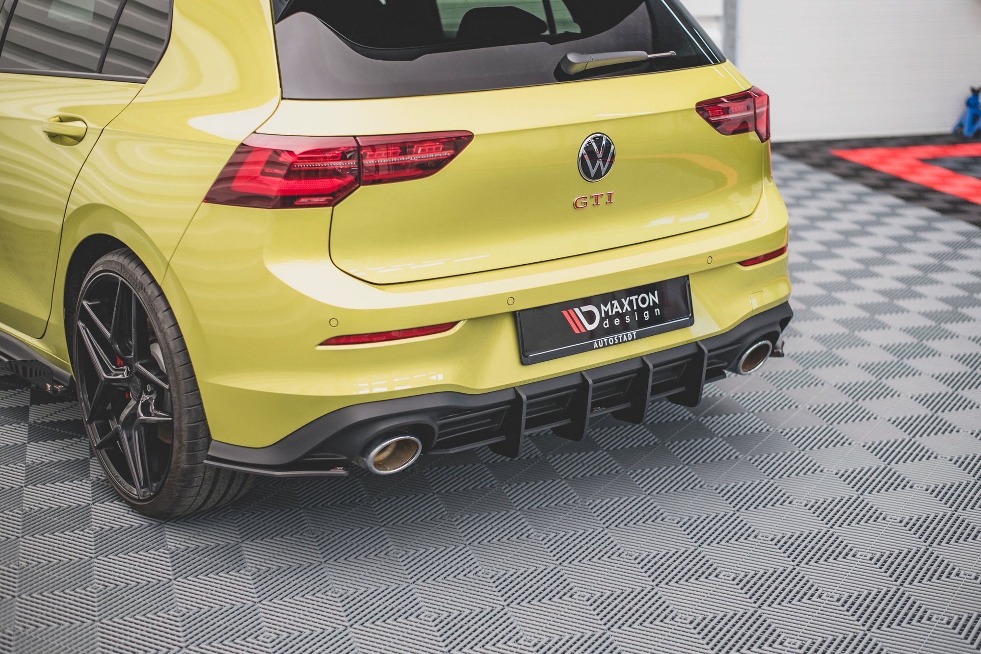 Street Pro Heckschürze Heck Ansatz Diffusor V.2 passend für VW Golf GTI Clubsport Mk8